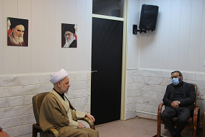 The meeting of the supervisor of Kaveh Industrial City and Special Economic Zone with Imam Juma Saveh