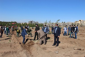 Joining Kaveh industrial city and special economic zone to the green Iran national campaign; Every Iranian is a tree