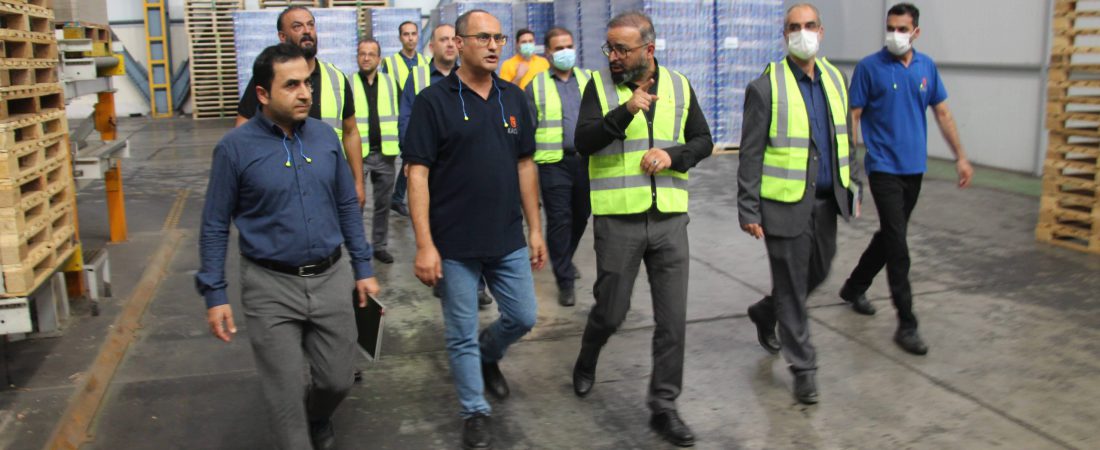 The CEO of Kaveh Industrial City visited Kaveh Aluminum Canning Company